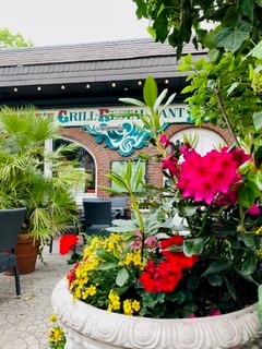 Terrasse Pflanzkübel